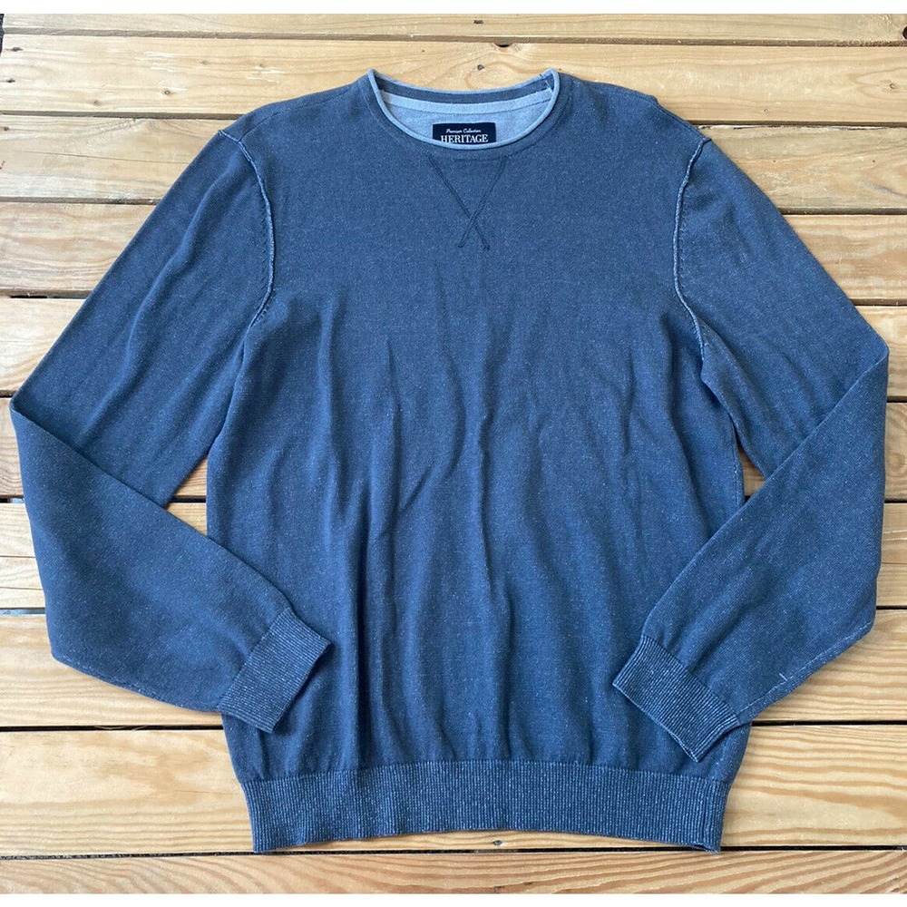 New HERITAGE Men’s Pullover Crewneck Sweater M
